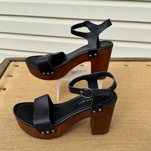 Madden Girl Black and Brown Platform Sandals